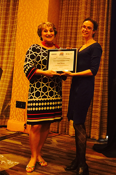 Muriel Medard wins the IEEE 2015 WICE Outstanding Achievement Award