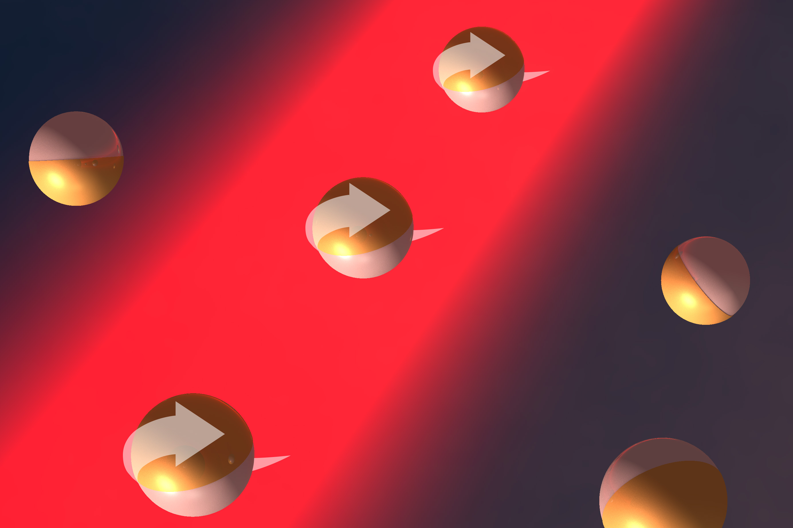 Tiny “motors” are driven by light