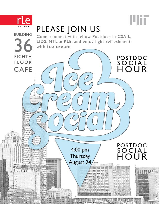 Ice Cream Social — RLE Postdoc Social Hour