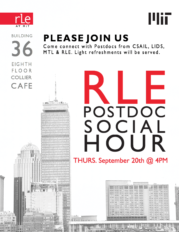 RLE Postdoc Social Hour