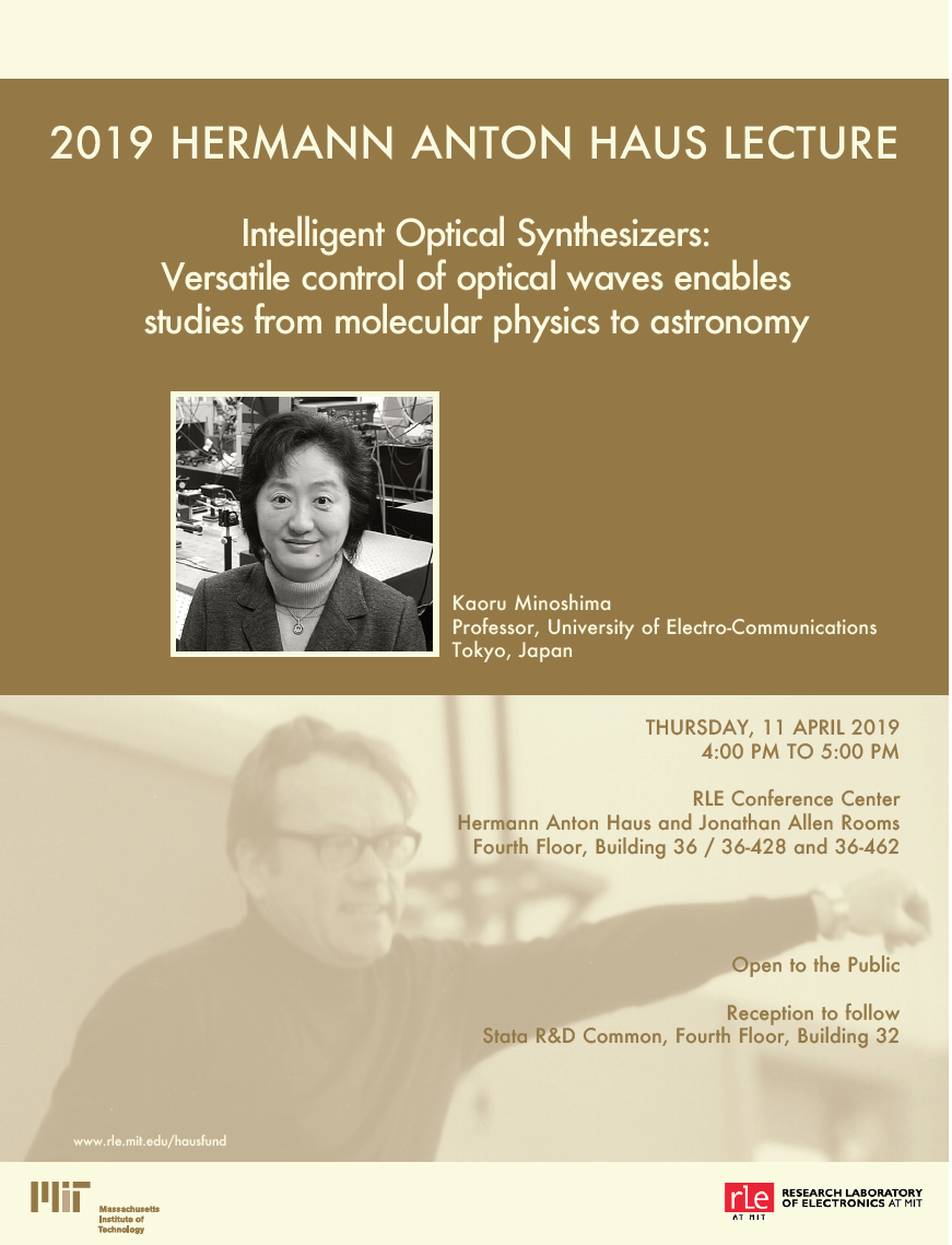 2019 Hermann Anton Haus Lecture: Kaoru Minoshima